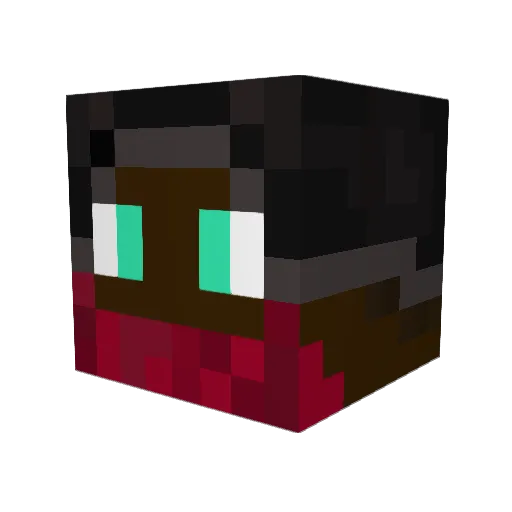 Marvin33 Minecraft avatar head, 3D render