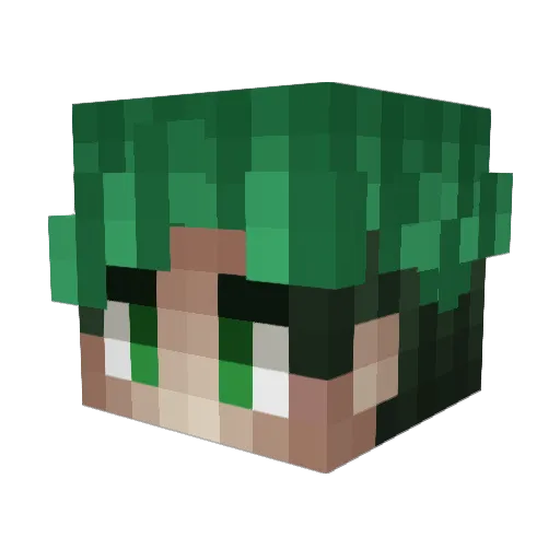 MarvinDucksch Minecraft avatar head, 3D render
