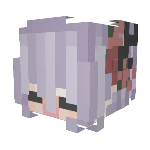 Marvinwasfound Minecraft avatar head, 3D render