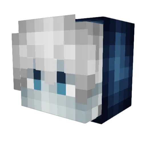 MarvisTheGreat Minecraft avatar head, 3D render