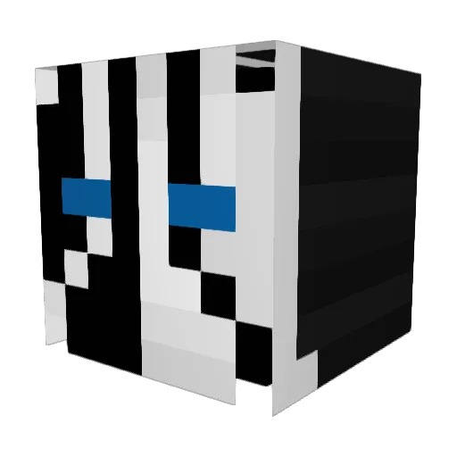 Marvost Minecraft avatar head, 3D render