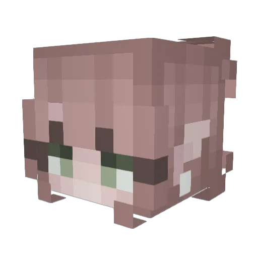 Marvsiax Minecraft avatar head, 3D render
