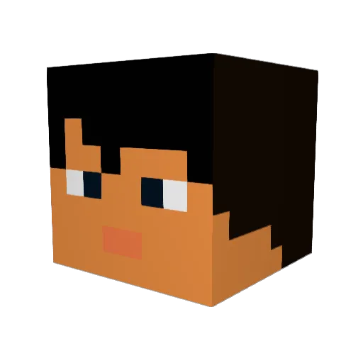Marvxn911 Minecraft avatar head, 3D render