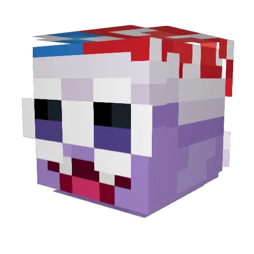 MarxDaJester64 Minecraft avatar head, 3D render