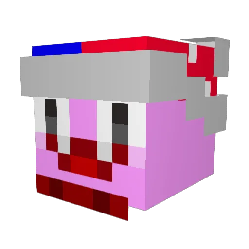 Marxism_ Minecraft avatar head, 3D render