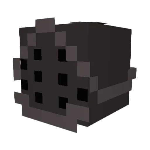 Marxques Minecraft avatar head, 3D render