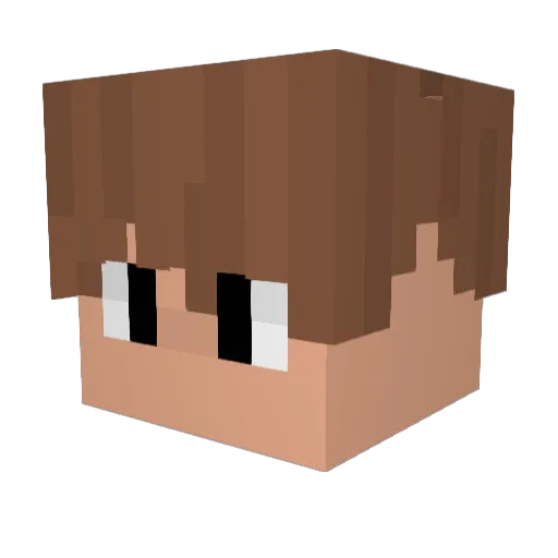 MaryJane03 Minecraft avatar head, 3D render