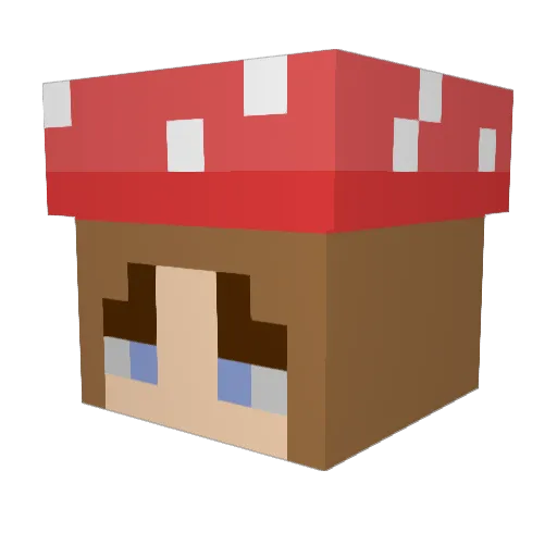 MaryKate64 Minecraft avatar head, 3D render