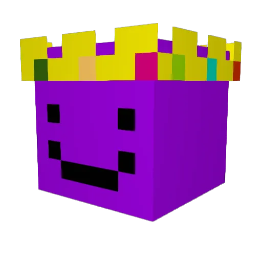 MaryLainy Minecraft avatar head, 3D render