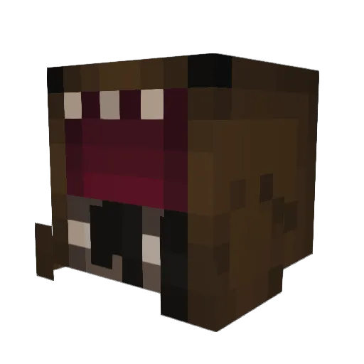 MaryPieE Minecraft avatar head, 3D render