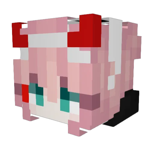 Mary_Claireee Minecraft avatar head, 3D render