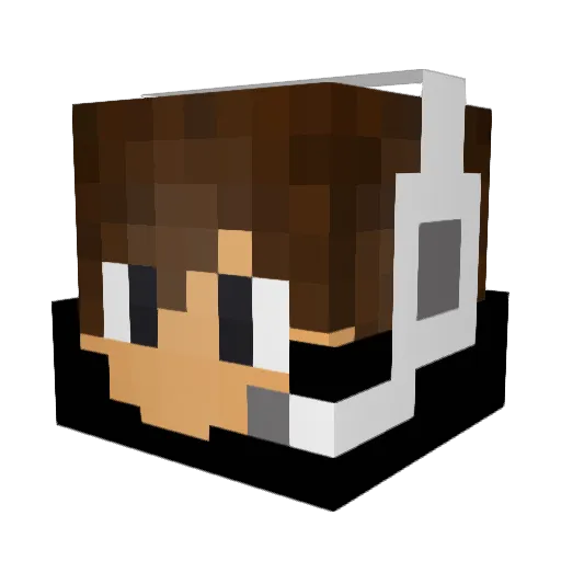 Mary_Ruby Minecraft avatar head, 3D render
