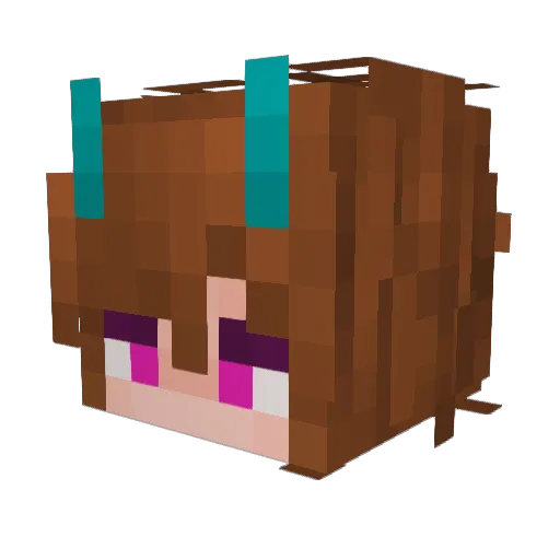 Mary_the_imp Minecraft avatar head, 3D render