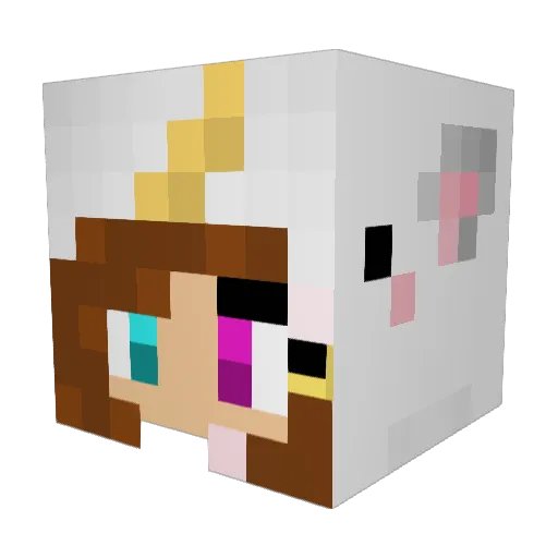 Maryam25 Minecraft avatar head, 3D render