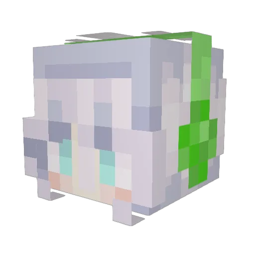 Marybrine999 Minecraft avatar head, 3D render