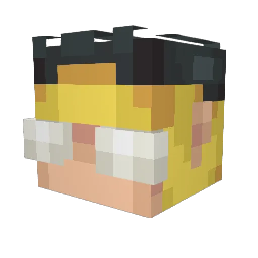 Marych1 Minecraft avatar head, 3D render