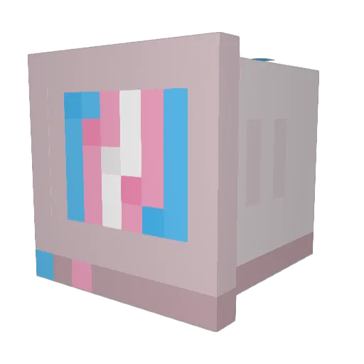 MarylinnMona Minecraft avatar head, 3D render