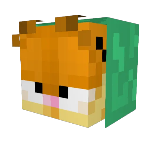 Marymt Minecraft avatar head, 3D render
