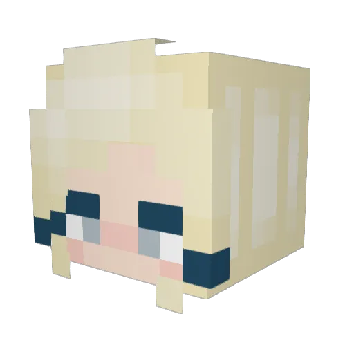 MarysiA_x Minecraft avatar head, 3D render