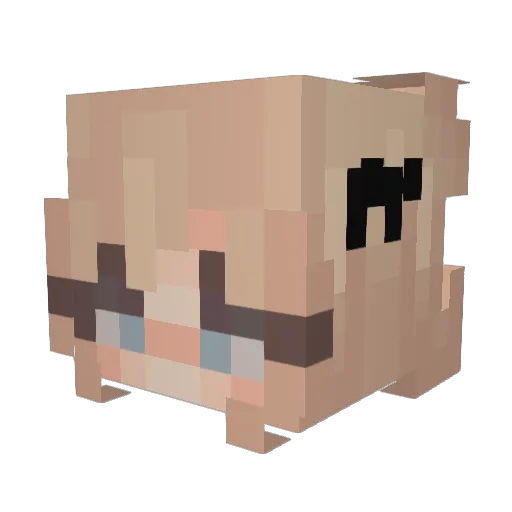 Marysia32 Minecraft avatar head, 3D render