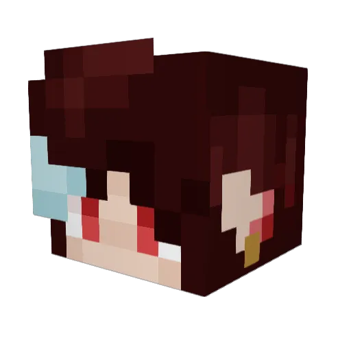 MarzBarz112 Minecraft avatar head, 3D render