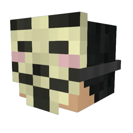 MarzDaTroller Minecraft avatar head, 3D render