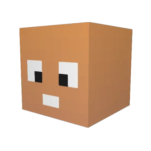 Marzhimu Minecraft avatar head, 3D render