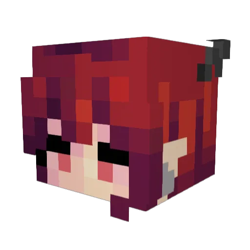 MarzipandaTv Minecraft avatar head, 3D render