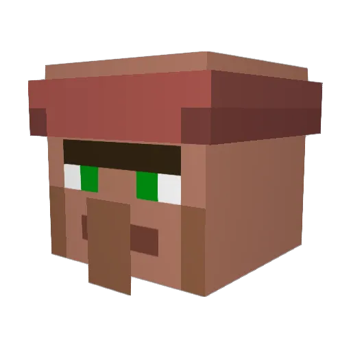 Marzipanprinz Minecraft avatar head, 3D render