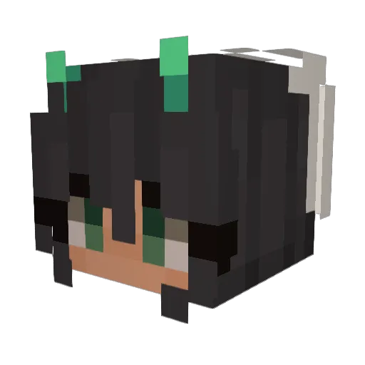MarzsV Minecraft avatar head, 3D render