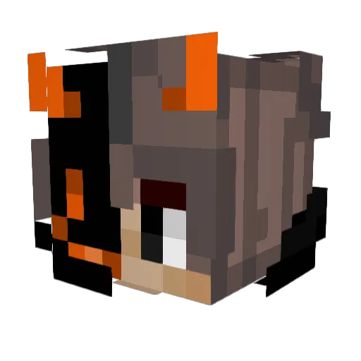 Marzullo Minecraft avatar head, 3D render