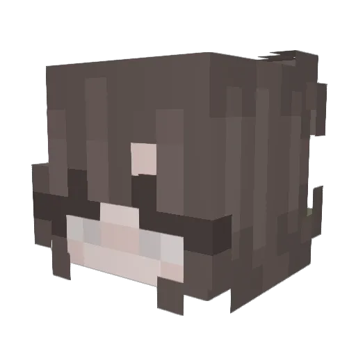 Marzzi3 Minecraft avatar head, 3D render