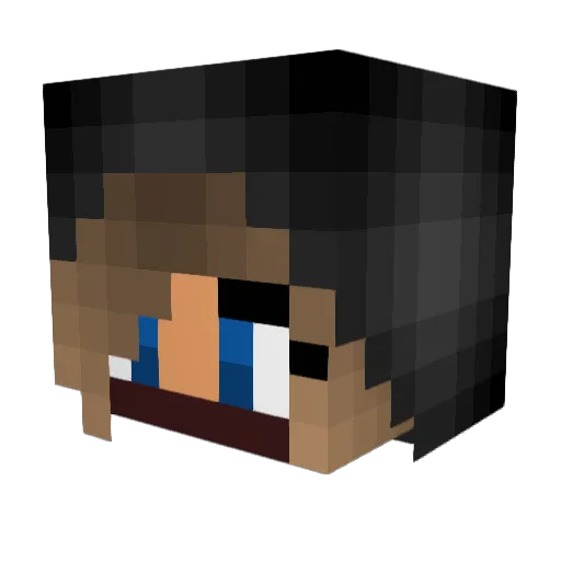 Marzzy10 Minecraft avatar head, 3D render