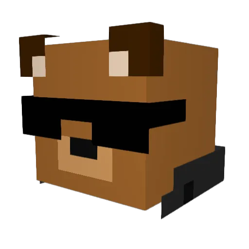 Mas0nDaDestr0yer Minecraft avatar head, 3D render