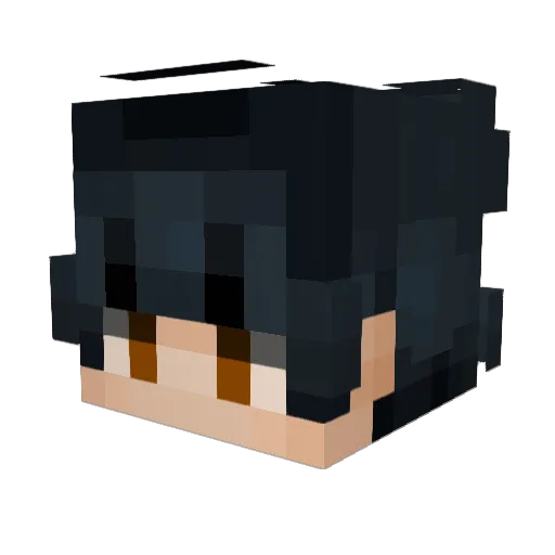 MasAAAka Minecraft avatar head, 3D render