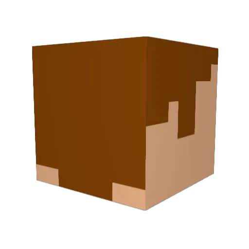 MasMes Minecraft avatar head, 3D render