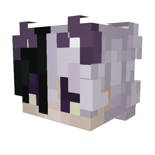 MasMix Minecraft avatar head, 3D render