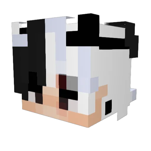 Masaatsu Minecraft avatar head, 3D render