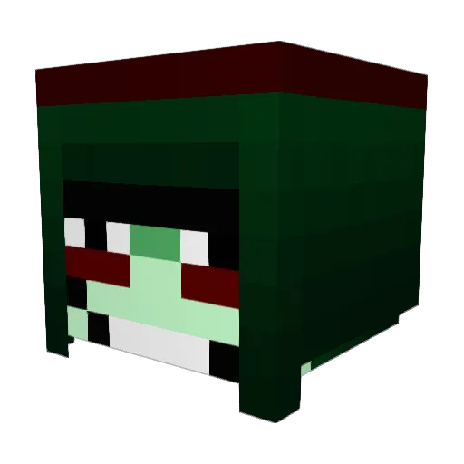 Masadon01 Minecraft avatar head, 3D render