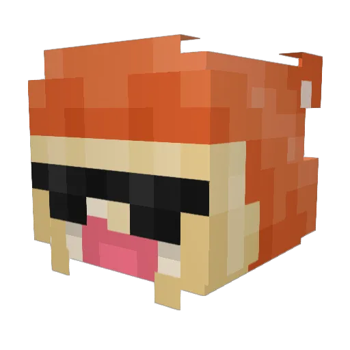 Masakisama21 Minecraft avatar head, 3D render