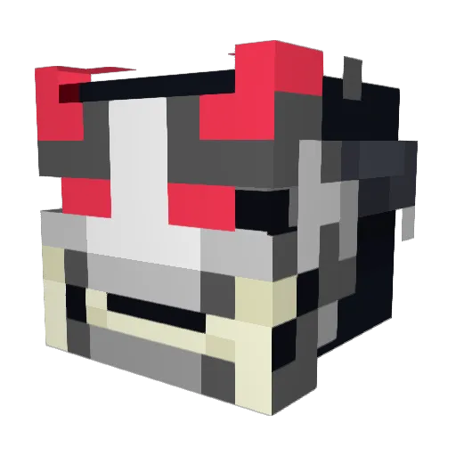Masala_Damien Minecraft avatar head, 3D render