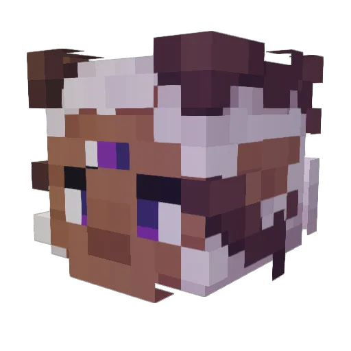 Masalar Minecraft avatar head, 3D render