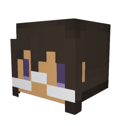 Masamin_N Minecraft avatar head, 3D render