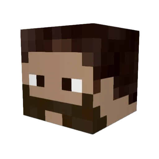 Masark Minecraft avatar head, 3D render