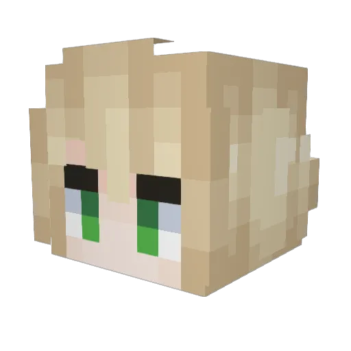 Masaru_57 Minecraft avatar head, 3D render