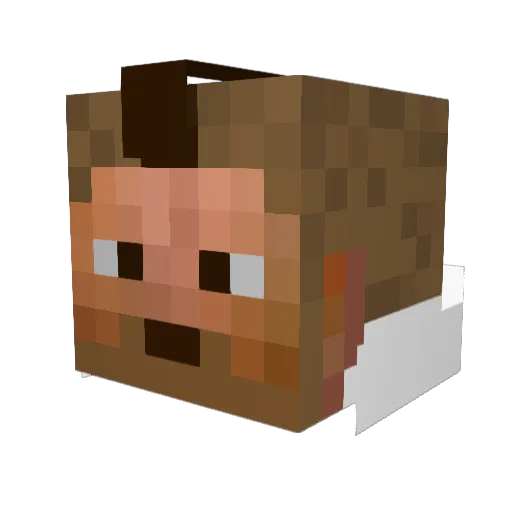 Masas25 Minecraft avatar head, 3D render