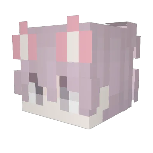 Masazz Minecraft avatar head, 3D render