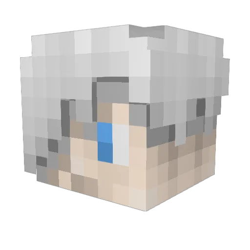 Masbo Minecraft avatar head, 3D render