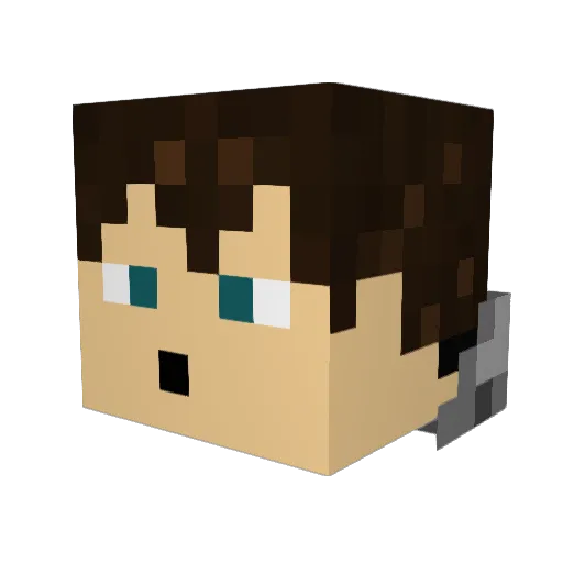 Masbubbub_ Minecraft avatar head, 3D render