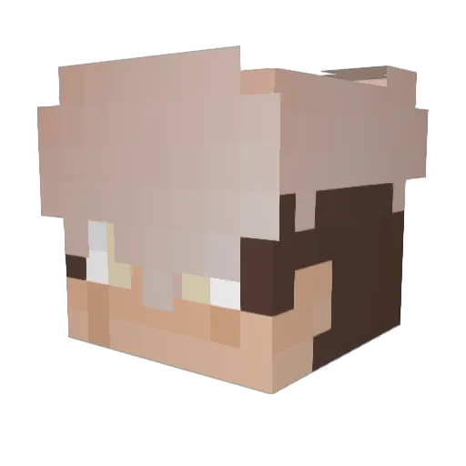 MaschienGurke Minecraft avatar head, 3D render